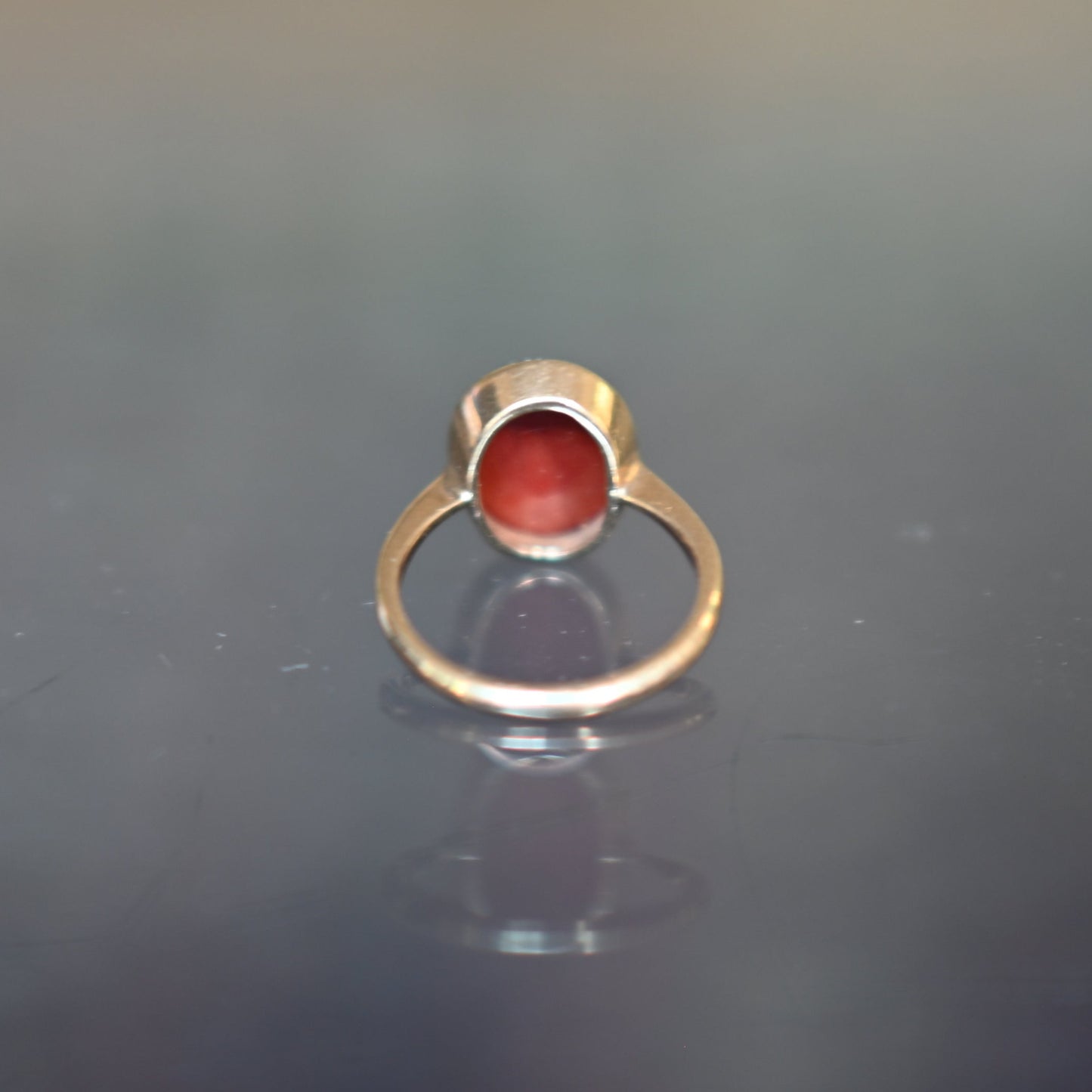 Rare Antique 9ct gold sardonyx cameo seal ring, size 7 US, N in the UK